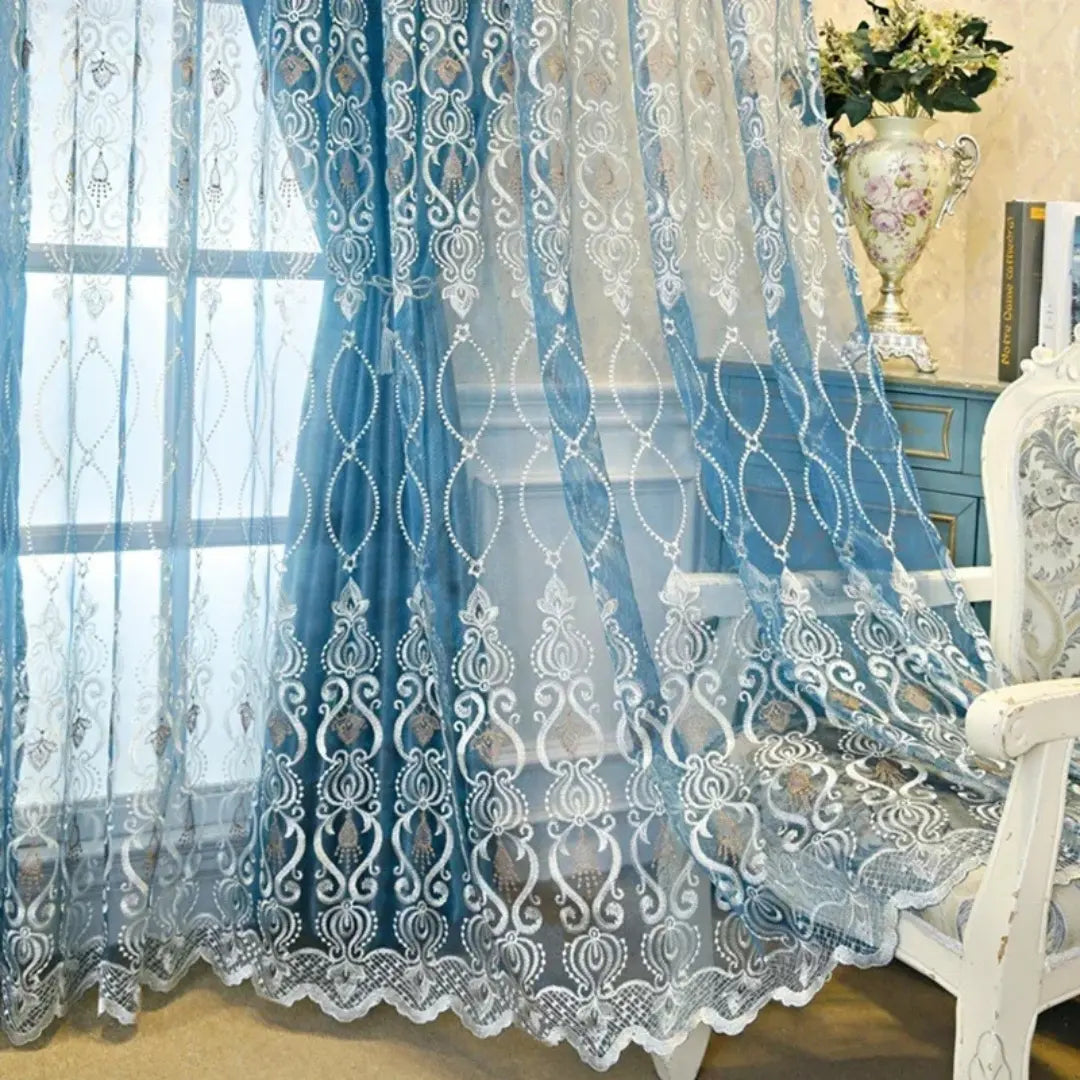 Cortina-Voil-Azul-Real-Tule-Bordado-4m-x-2,50m-Sala-&-Quarto-Éclat-D'Or-Dona-Cortina-5