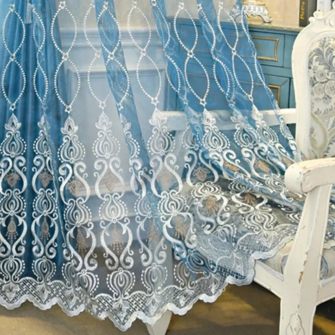 Cortina-Voil-Azul-Real-Tule-Bordado-6m-x-2,50m-Sala-&-Quarto-Éclat-D'Or-Dona-Cortina-6