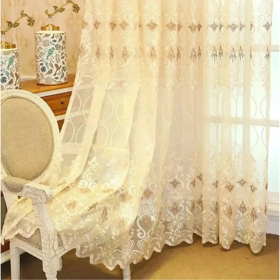 Cortina-Voil-Dourado-Real-Tule-Bordado-4m-x-2,50m-Sala-&-Quarto-Éclat-D'Or-Dona-Cortina-6