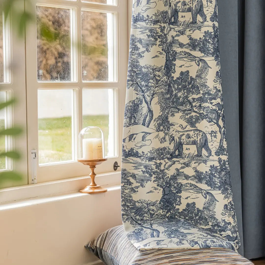 Cortina-Blackout-Chenille-Azul-Estampada-Bicolor-para-trilho-3m-x-2,50m-Sala-&-Quarto-Sylvana-Dona-Cortina-5