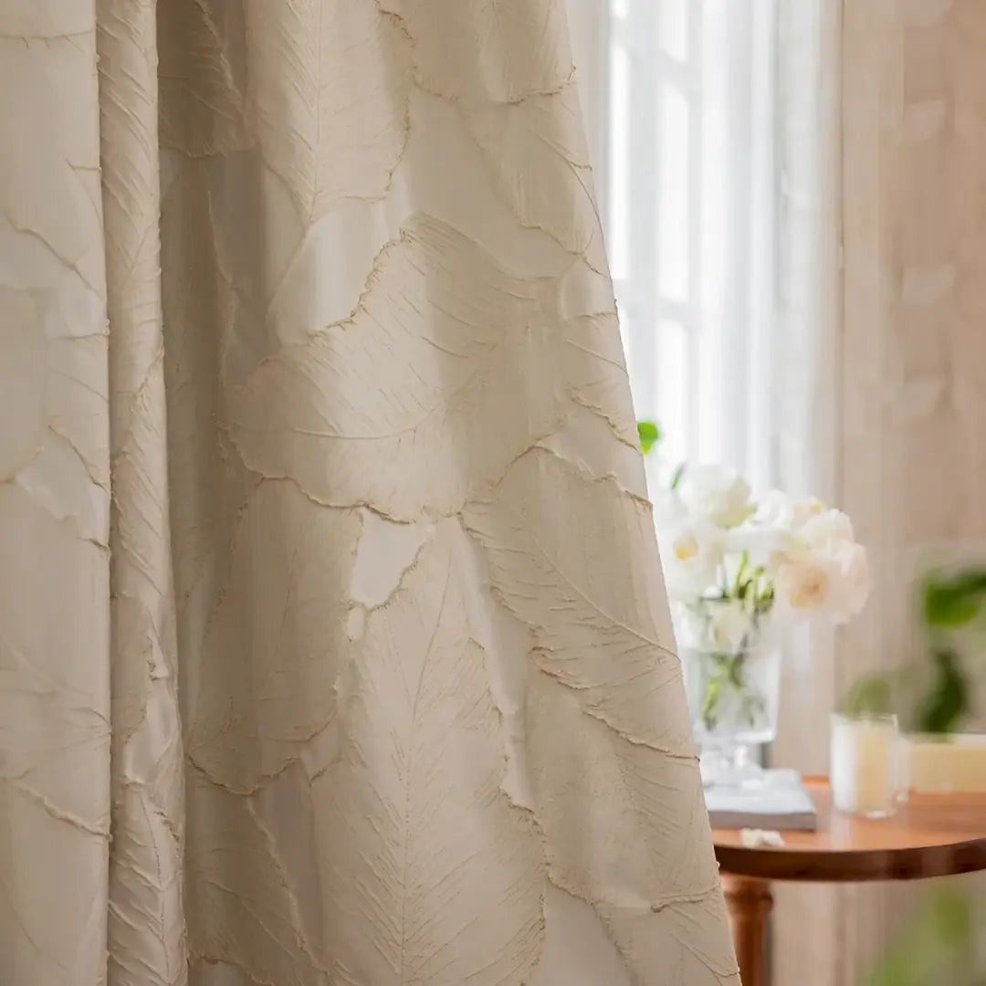 Cortina-Blackout-Jacquard-4m-x-2,60m-Sala-e-Quarto-Golden-Leaf-Bege-Dona-Cortina-1