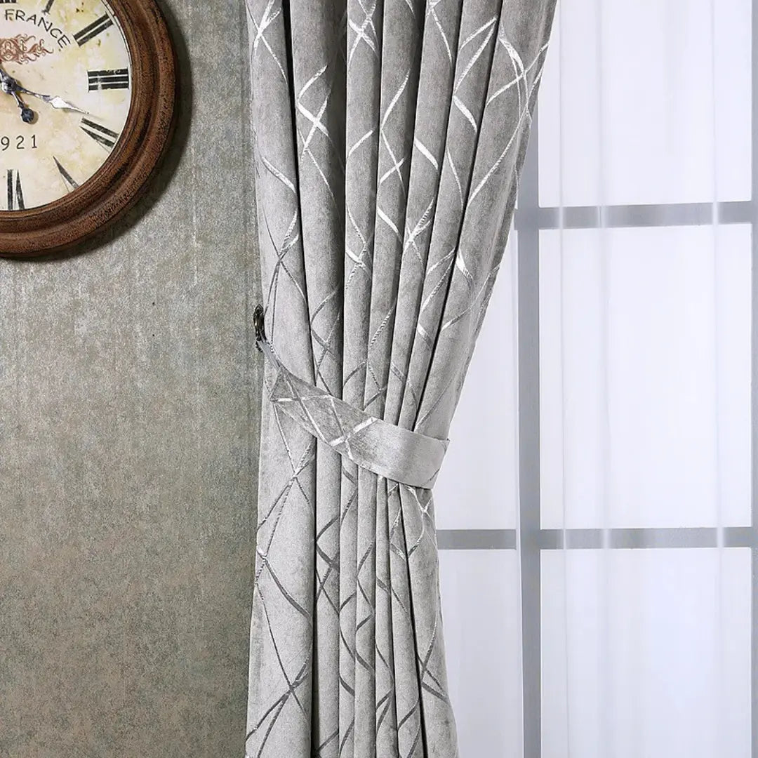 Cortina-Blackout-Jacquard-Chenille-Moderno-4m-x-2,50m-Sala-&-Quarto-Celestia-Cinza-Dona-Cortina-9