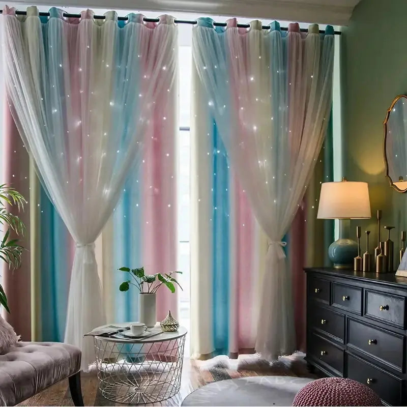 Cortina-Blackout-com-Voil-2,70-m-x-2,40m-Sala-ou-Quarto-Branca-de-Neve-(Sonhos-de-Princesa)-9