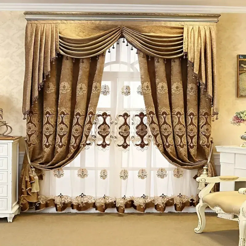 Cortina-Blackout-com-Voil-Bordado-Chenille-3m-Sala-ou-Quarto-Luxury-Shield-Dona-Cortina-3
