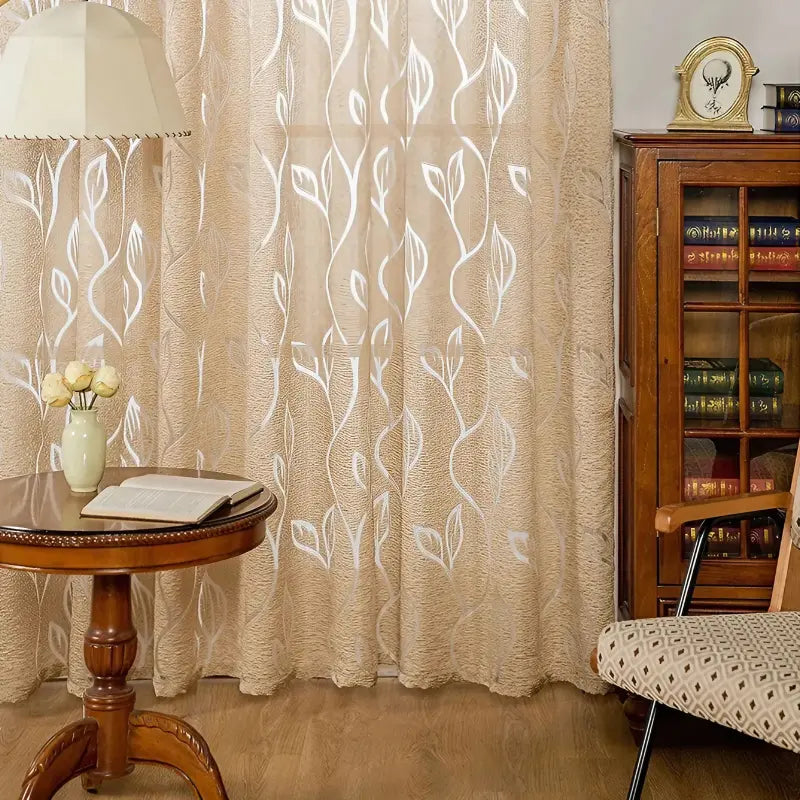 Cortina-Jacquard-Dourada-2.80m-de-Largura-Sala-ou-Quarto-Folhas-de-Outono-7