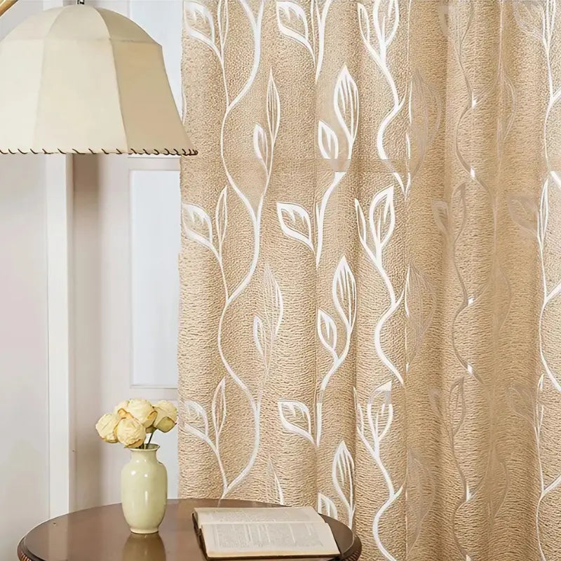 Cortina-Jacquard-Dourada-2.80m-de-Largura-Sala-ou-Quarto-Folhas-de-Outono-8