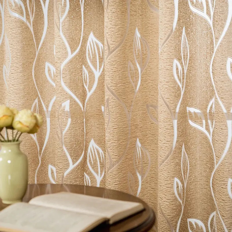 Cortina-Jacquard-Dourada-2.80m-de-Largura-Sala-ou-Quarto-Folhas-de-Outono-9