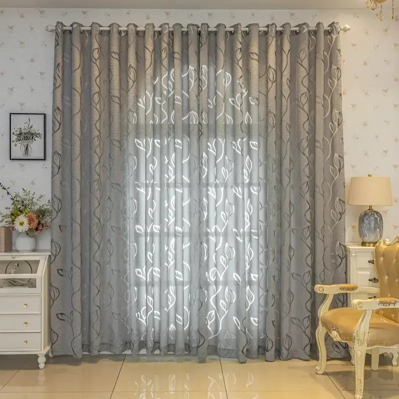 Cortina-Jacquard-Prateada-2.80m-de-Largura-Sala-ou-Quarto-Folhas-de-Outono-3