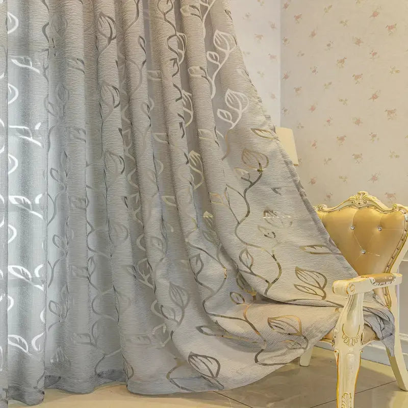 Cortina-Jacquard-Prateada-2.80m-de-Largura-Sala-ou-Quarto-Folhas-de-Outono-7