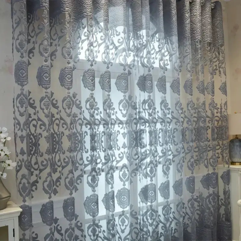 Cortina-Jacquard-Prateada-Sala-ou-Quarto-Selo-Real-10