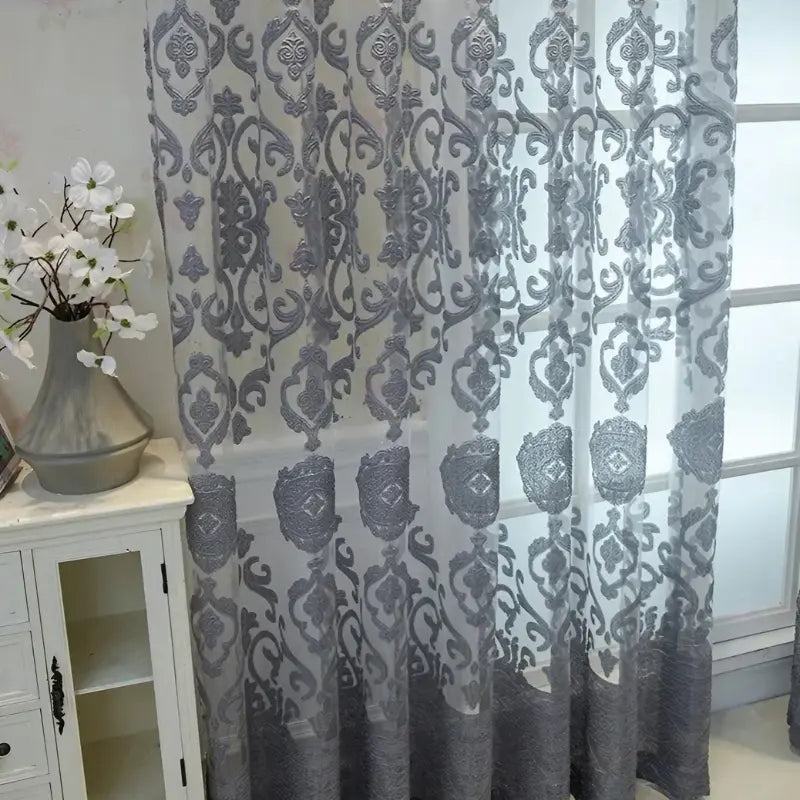 Cortina-Jacquard-Prateada-Sala-ou-Quarto-Selo-Real-9