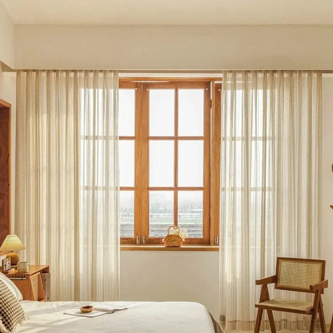 Cortina-Luxuosa-Gaze-de-Linho-Bege-com-Listras-para-trilho-2m-x-2,80m-Sala-e-Quarto-Elegance-Lumière-Dona-Cortina-5
