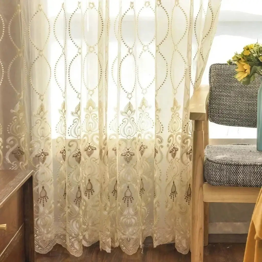 Cortina-Voil-Dourado-Real-Tule-Bordado-4m-x-2,50m-Sala-&-Quarto-Éclat-D'Or-Dona-Cortina-1