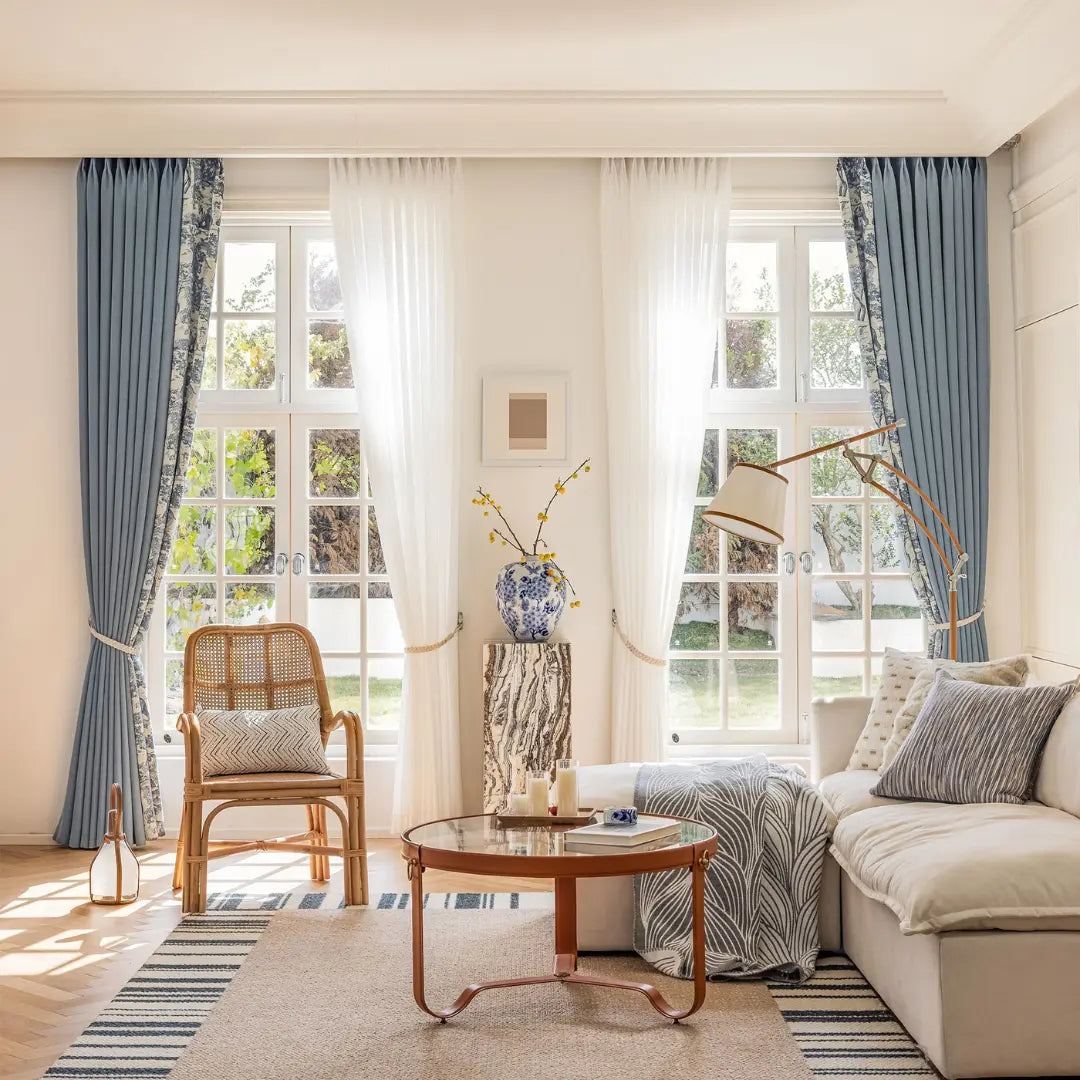 Cortina-Blackout-Chenille-Azul-Estampada-Bicolor-3m-x-2,50m-Sala-&-Quarto-Sylvana-Dona-Cortina-2