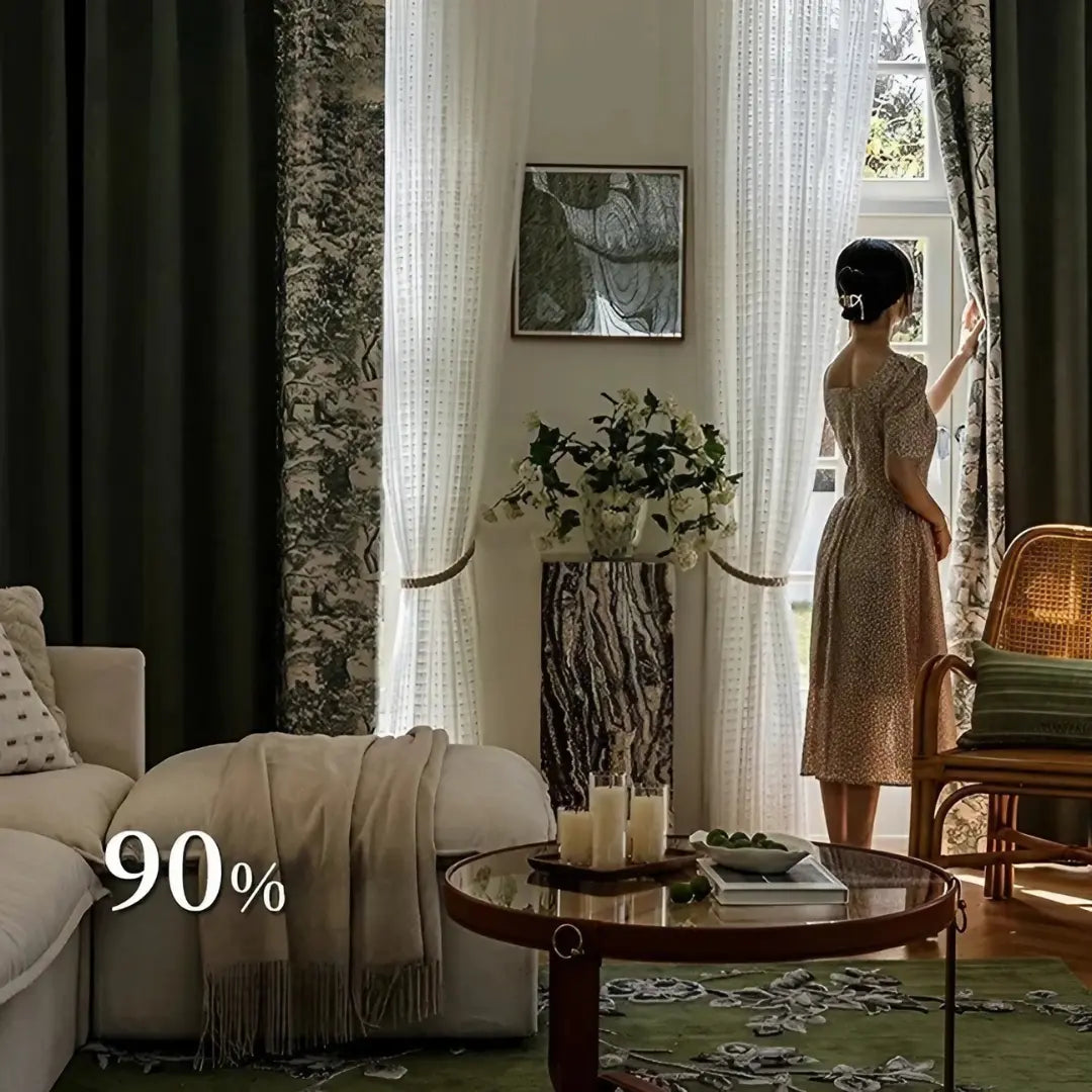 Cortina-Blackout-Chenille-Verde-Estampada-Bicolor-3m-x-2,50m-Sala-&-Quarto-Sylvana-Dona-Cortina-3