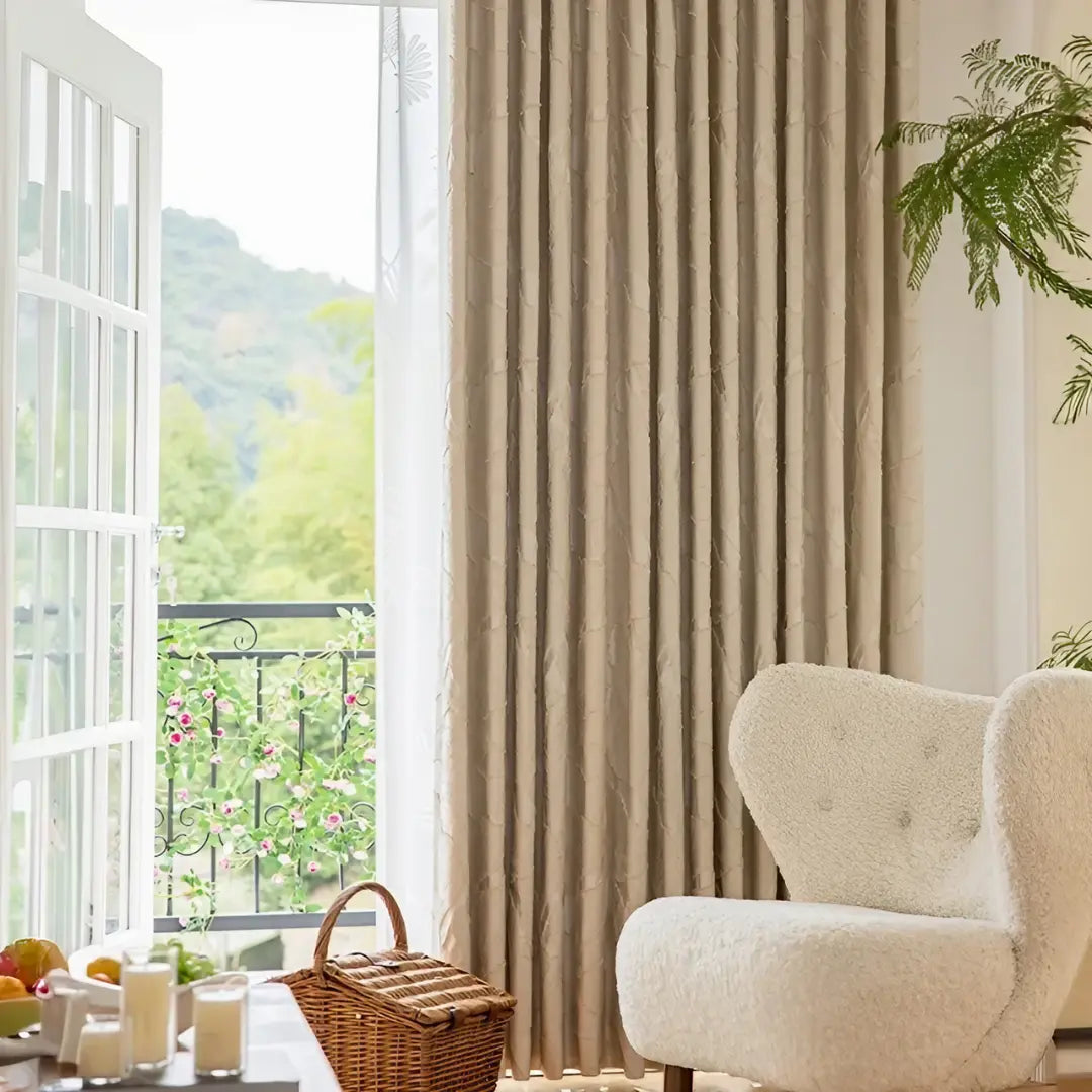 Cortina-Blackout-Jacquard-4m-x-2,60m-Sala-e-Quarto-Golden-Leaf-Bege-Dona-Cortina-3
