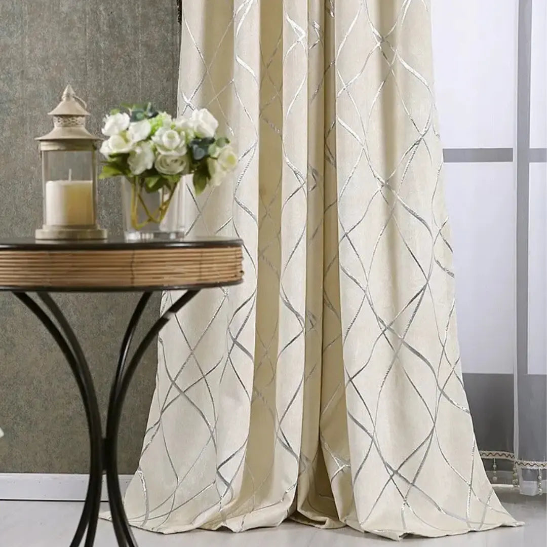 Cortina-Blackout-Jacquard-Chenille-Moderno-4m-x-2,50m-Sala-&-Quarto-Celestia-Bege-Dona-Cortina-2