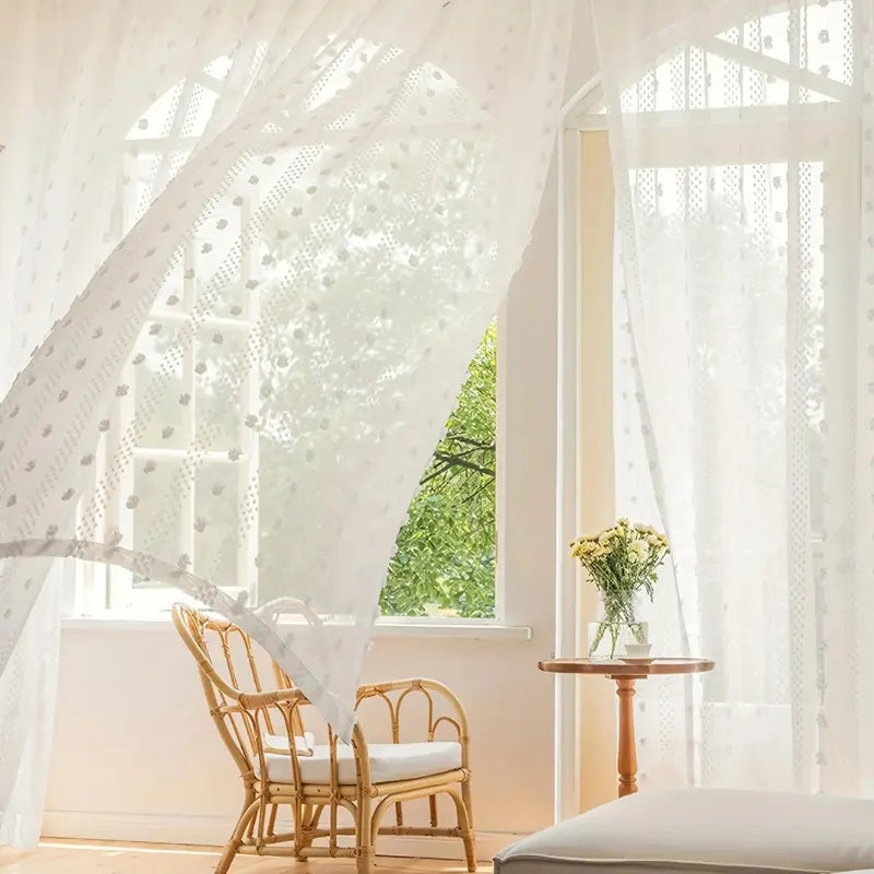 Cortina-Voil-Branca-de-Renda-com-Pompom-Francês-2m-Sala-ou-Quarto-Dona-Cortina-2